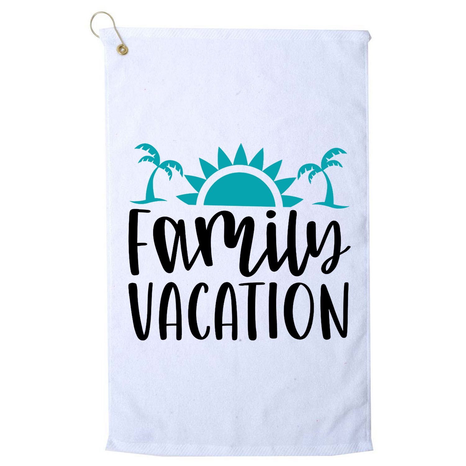 Family Vacation Tropical Beach Travel Golf Towel