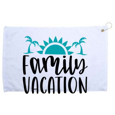 Family Vacation Tropical Beach Travel Grommeted Golf Towel