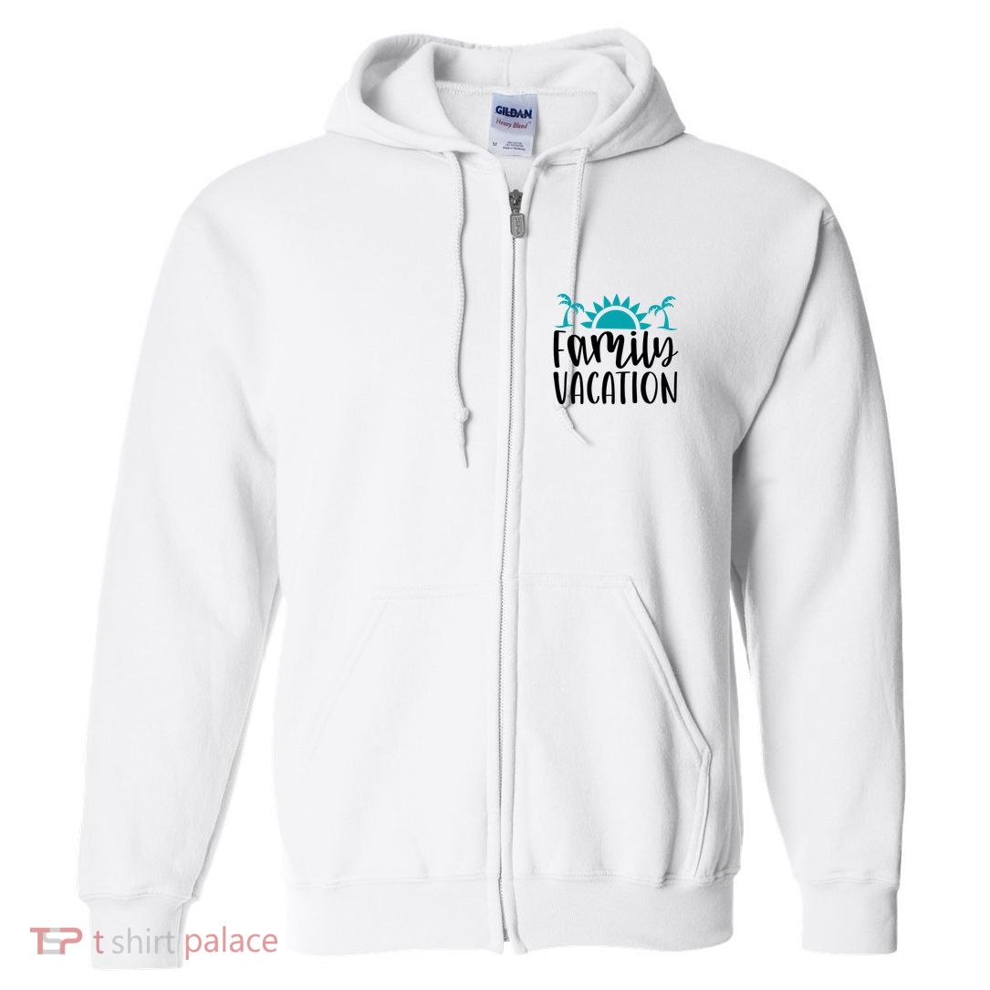 Family Vacation Tropical Beach Travel Full Zip Hoodie