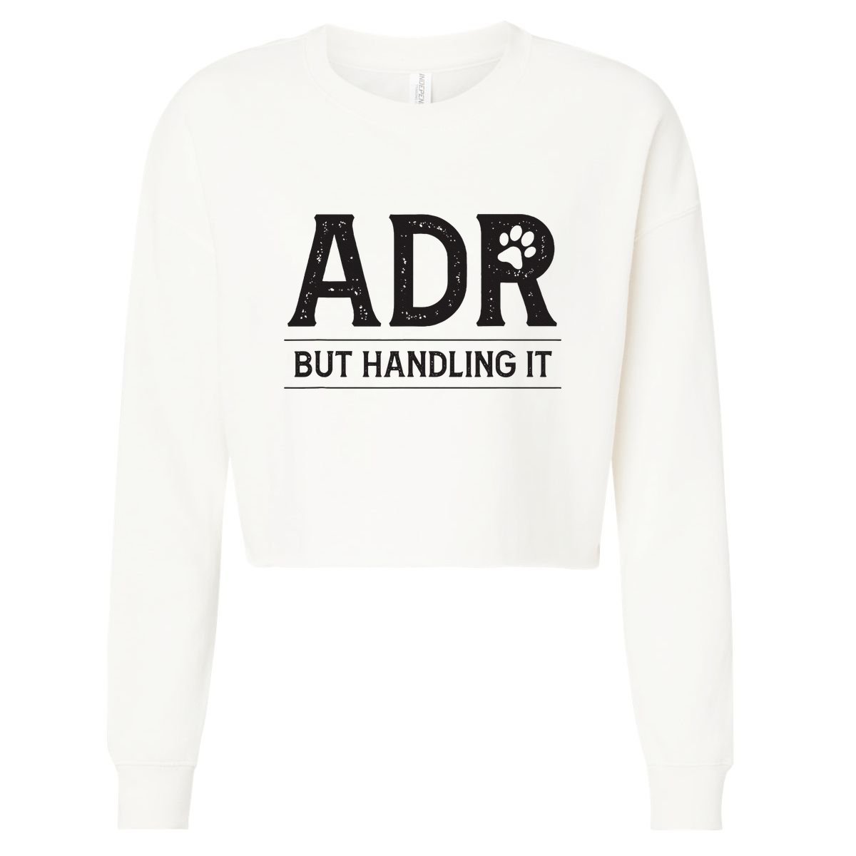 Funny Veterinary Technician Gift for Animal Lovers Cropped Pullover Crew