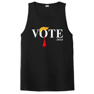 Funny Vote Trump 2024 Hair Tie PosiCharge Competitor Tank