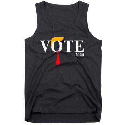 Funny Vote Trump 2024 Hair Tie Tank Top