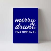 Funny Vintage Ugly Xmas Holiday Merry Drunk IM Christmas Great Gift Canvas