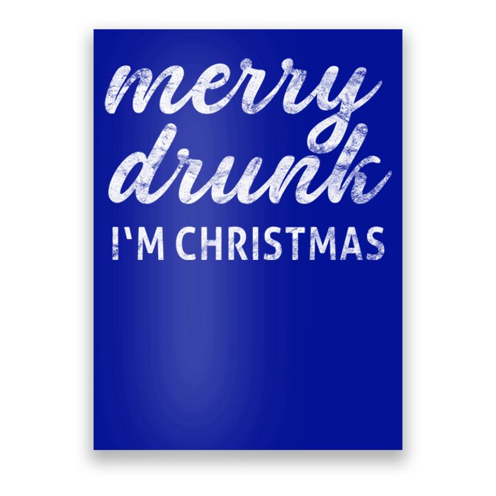 Funny Vintage Ugly Xmas Holiday Merry Drunk IM Christmas Great Gift Poster