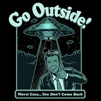 Funny Vintage Ufo Alien Go Outside Worse Case You DonT Come Back Wool Snapback Cap