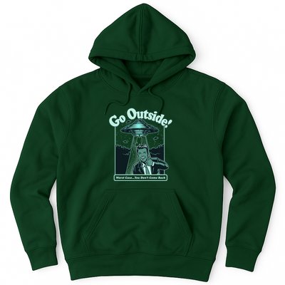 Funny Vintage Ufo Alien Go Outside Worse Case You DonT Come Back Hoodie