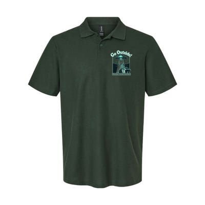 Funny Vintage Ufo Alien Go Outside Worse Case You DonT Come Back Polo