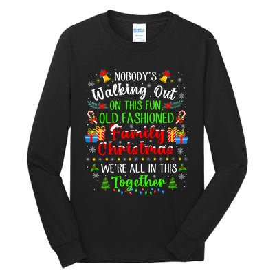 Family Vacation Ugly Christmas We Are All In This Together Tall Long Sleeve T-Shirt