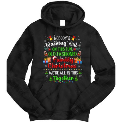 Family Vacation Ugly Christmas We Are All In This Together Tie Dye Hoodie