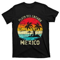 Family Vacation Vintage Retro Mexico Playa Del Car Beach T-Shirt