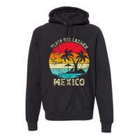 Family Vacation Vintage Retro Mexico Playa Del Car Beach Premium Hoodie