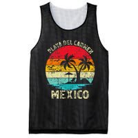 Family Vacation Vintage Retro Mexico Playa Del Car Beach Mesh Reversible Basketball Jersey Tank