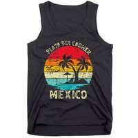 Family Vacation Vintage Retro Mexico Playa Del Car Beach Tank Top