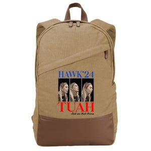 Funny Viral Video Western Country Accent Hawk Tush Meme Cotton Canvas Backpack