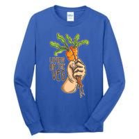 Funny Vegan Vegetarian Pun Tee Living On The Veg Cute Gift Tall Long Sleeve T-Shirt