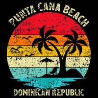 Family Vacation Vintage Dominican Republic Punta Cana Beach Baby Bodysuit