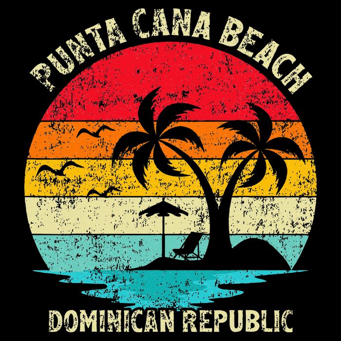 Family Vacation Vintage Dominican Republic Punta Cana Beach Baby Bodysuit