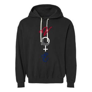 Feminine Vote Voting Rights Red White Blue 2024 Election Garment-Dyed Fleece Hoodie