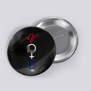 Feminine Vote Voting Rights Red White Blue 2024 Election Button