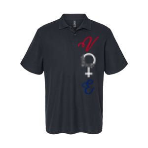 Feminine Vote Voting Rights Red White Blue 2024 Election Softstyle Adult Sport Polo