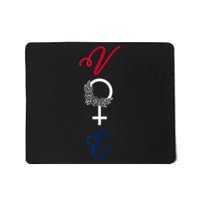 Feminine Vote Voting Rights Red White Blue 2024 Election Mousepad