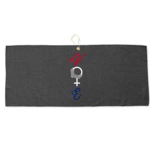 Feminine Vote Voting Rights Red White Blue 2024 Election Large Microfiber Waffle Golf Towel