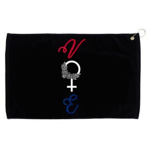 Feminine Vote Voting Rights Red White Blue 2024 Election Grommeted Golf Towel