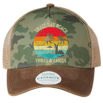 Family Vacation Vintage Turks And Caicos Grace Bay Beach Legacy Tie Dye Trucker Hat