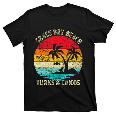 Family Vacation Vintage Turks And Caicos Grace Bay Beach T-Shirt