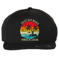 Family Vacation Vintage Turks And Caicos Grace Bay Beach Wool Snapback Cap