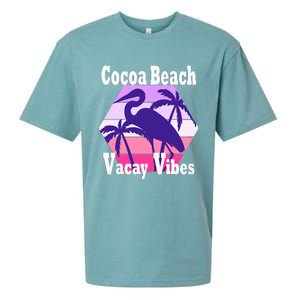 Family Vacay Vibes Cocoa Beach Fun Trip Vacation Mode Cute Gift Sueded Cloud Jersey T-Shirt