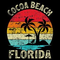 Family Vacation Vintage Retro Florida Cocoa Beach Backpack