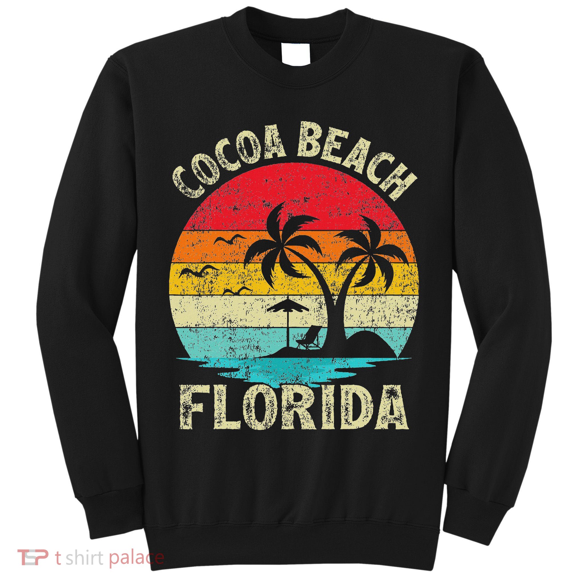Family Vacation Vintage Retro Florida Cocoa Beach Tall Sweatshirt
