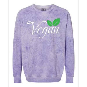 Funny Vegan Vegetarian Funny Veganism Diet Men Women Retro Vegan Diet Colorblast Crewneck Sweatshirt