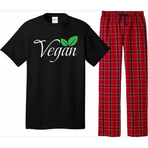 Funny Vegan Vegetarian Funny Veganism Diet Men Women Retro Vegan Diet Pajama Set