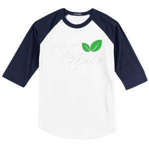 Funny Vegan Vegetarian Funny Veganism Diet Men Women Retro Vegan Diet Baseball Sleeve Shirt