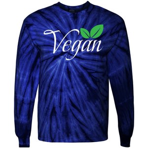 Funny Vegan Vegetarian Funny Veganism Diet Men Women Retro Vegan Diet Tie-Dye Long Sleeve Shirt