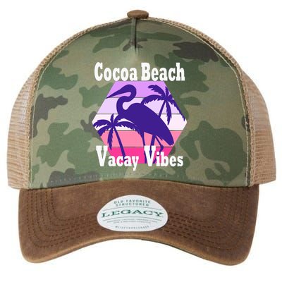 Family Vacay Vibes Cocoa Beach Fun Trip Vacation Mode Gift Legacy Tie Dye Trucker Hat