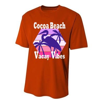 Family Vacay Vibes Cocoa Beach Fun Trip Vacation Mode Gift Performance Sprint T-Shirt