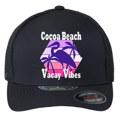 Family Vacay Vibes Cocoa Beach Fun Trip Vacation Mode Gift Flexfit Unipanel Trucker Cap