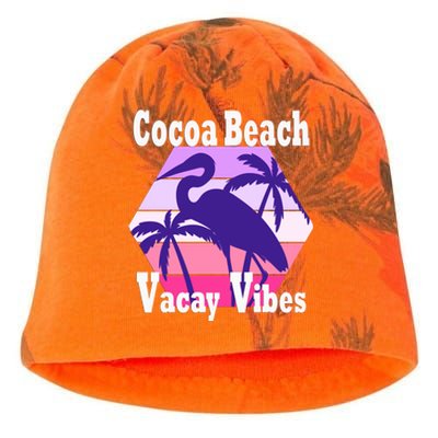 Family Vacay Vibes Cocoa Beach Fun Trip Vacation Mode Gift Kati - Camo Knit Beanie