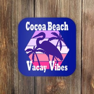 Family Vacay Vibes Cocoa Beach Fun Trip Vacation Mode Gift Coaster