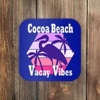 Family Vacay Vibes Cocoa Beach Fun Trip Vacation Mode Gift Coaster