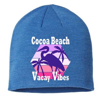 Family Vacay Vibes Cocoa Beach Fun Trip Vacation Mode Gift Sustainable Beanie