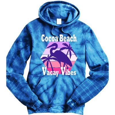 Family Vacay Vibes Cocoa Beach Fun Trip Vacation Mode Gift Tie Dye Hoodie