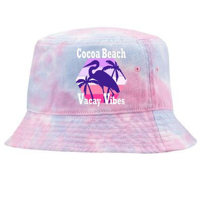 Family Vacay Vibes Cocoa Beach Fun Trip Vacation Mode Gift Tie-Dyed Bucket Hat