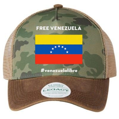 Free Venezuela Venezuela Libre Legacy Tie Dye Trucker Hat