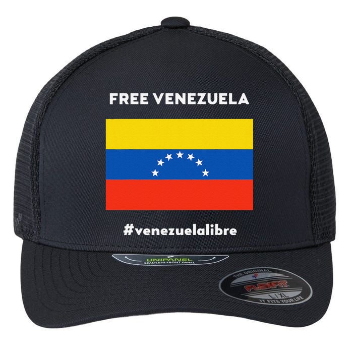 Free Venezuela Venezuela Libre Flexfit Unipanel Trucker Cap