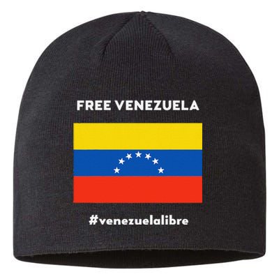 Free Venezuela Venezuela Libre Sustainable Beanie