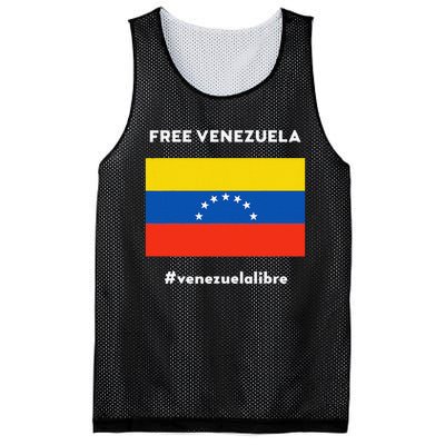 Free Venezuela Venezuela Libre Mesh Reversible Basketball Jersey Tank